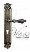Дверная ручка Venezia на планке PL97 мод. Monte Cristo (ант. бронза) под цилиндр
