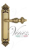Дверная ручка Venezia на планке PL96 мод. Lucrecia (франц. золото) проходная